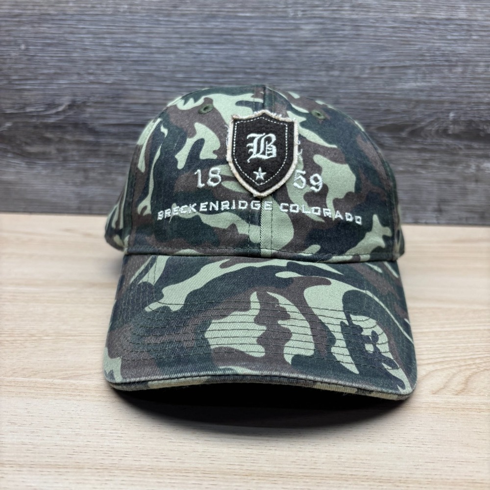 Breckinridge Colorado Hat Cap Strap Back Camo 1859 Outdoors Men Outdoor